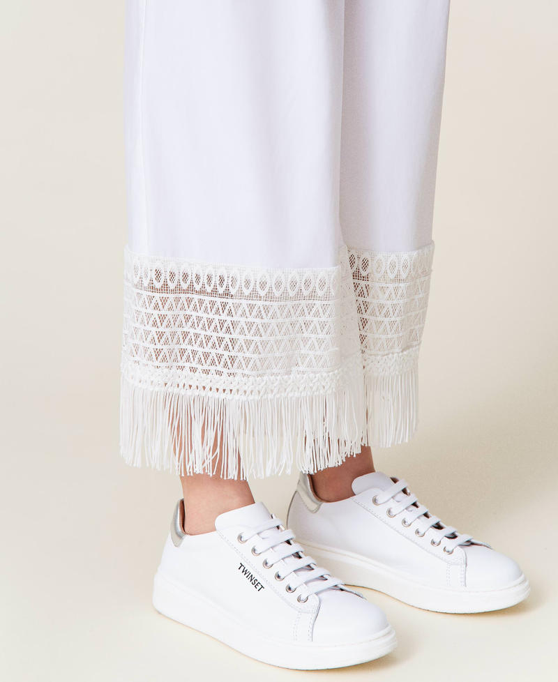 Lace and fringes trousers Off White Girl 221GJ202E-04