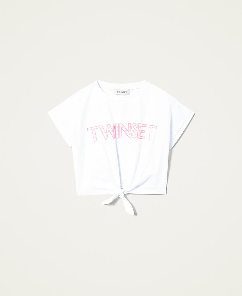 T-shirt with gingham logo