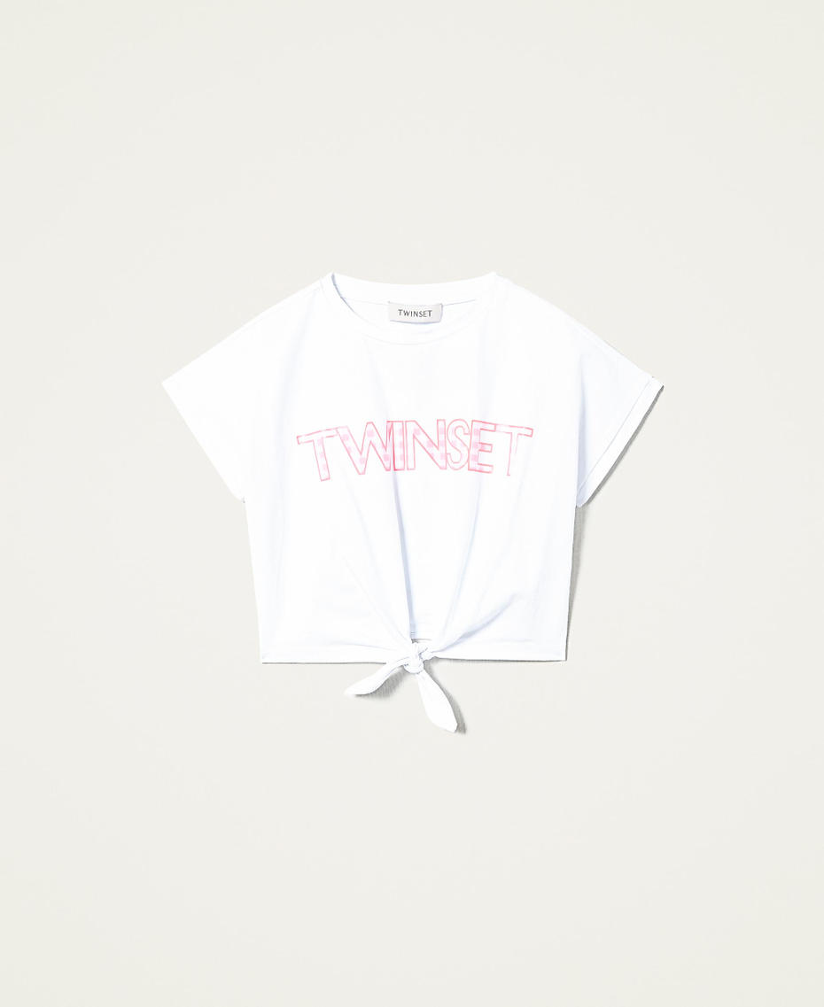 T-shirt with gingham logo