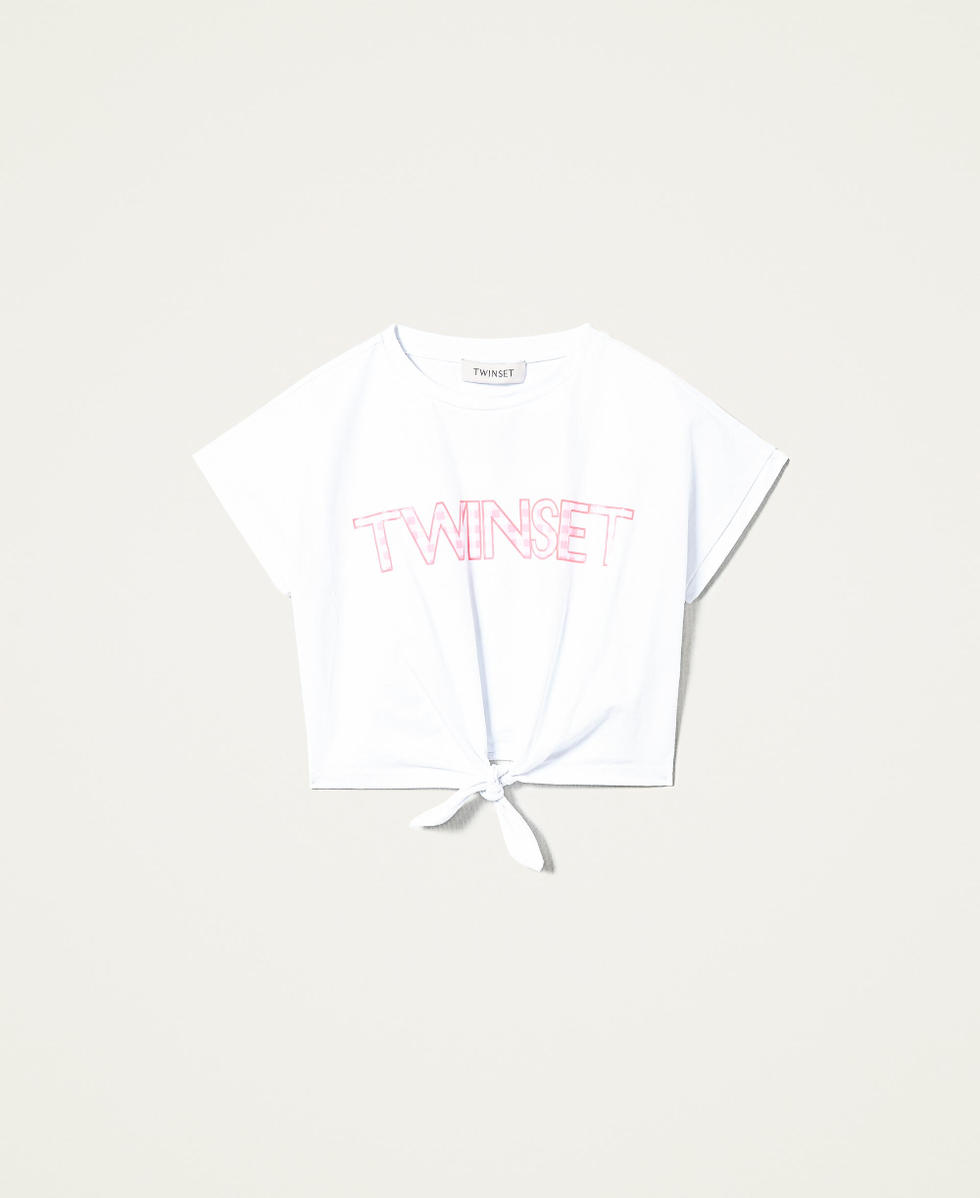 T-shirt with gingham logo