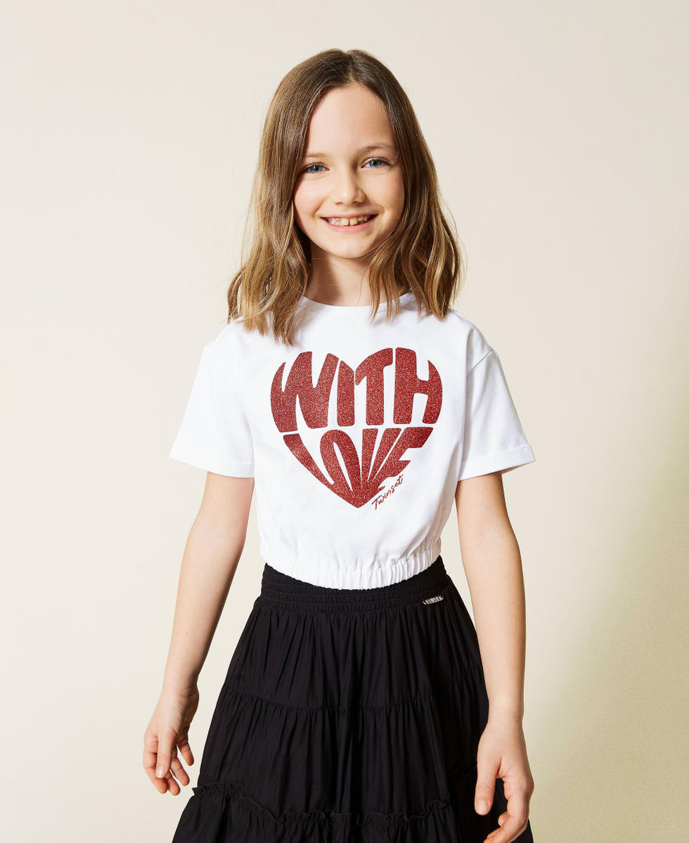 Camiseta discount cropped niña