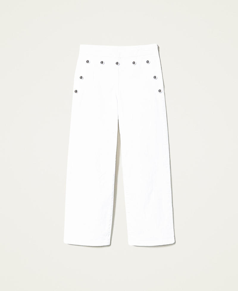 Pantal&oacute;n de pernera ancha de bull con tachuelas