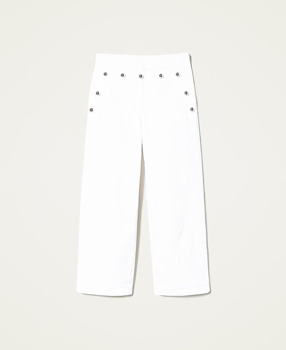 Pantal&oacute;n de pernera ancha de bull con tachuelas