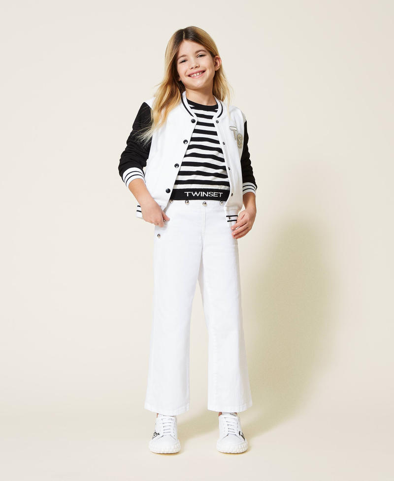 Pantal&oacute;n de pernera ancha de bull con tachuelas