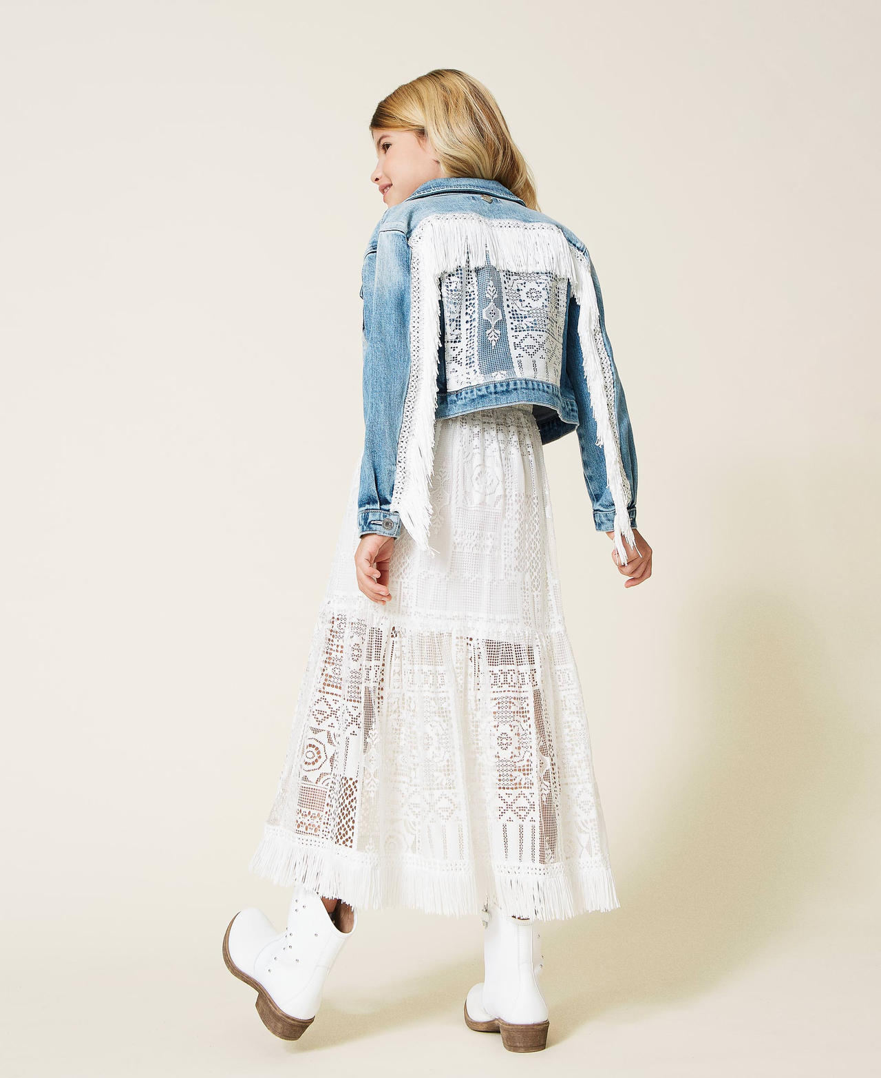 Long lace skirt Off White Girl 221GJ2Q63-03
