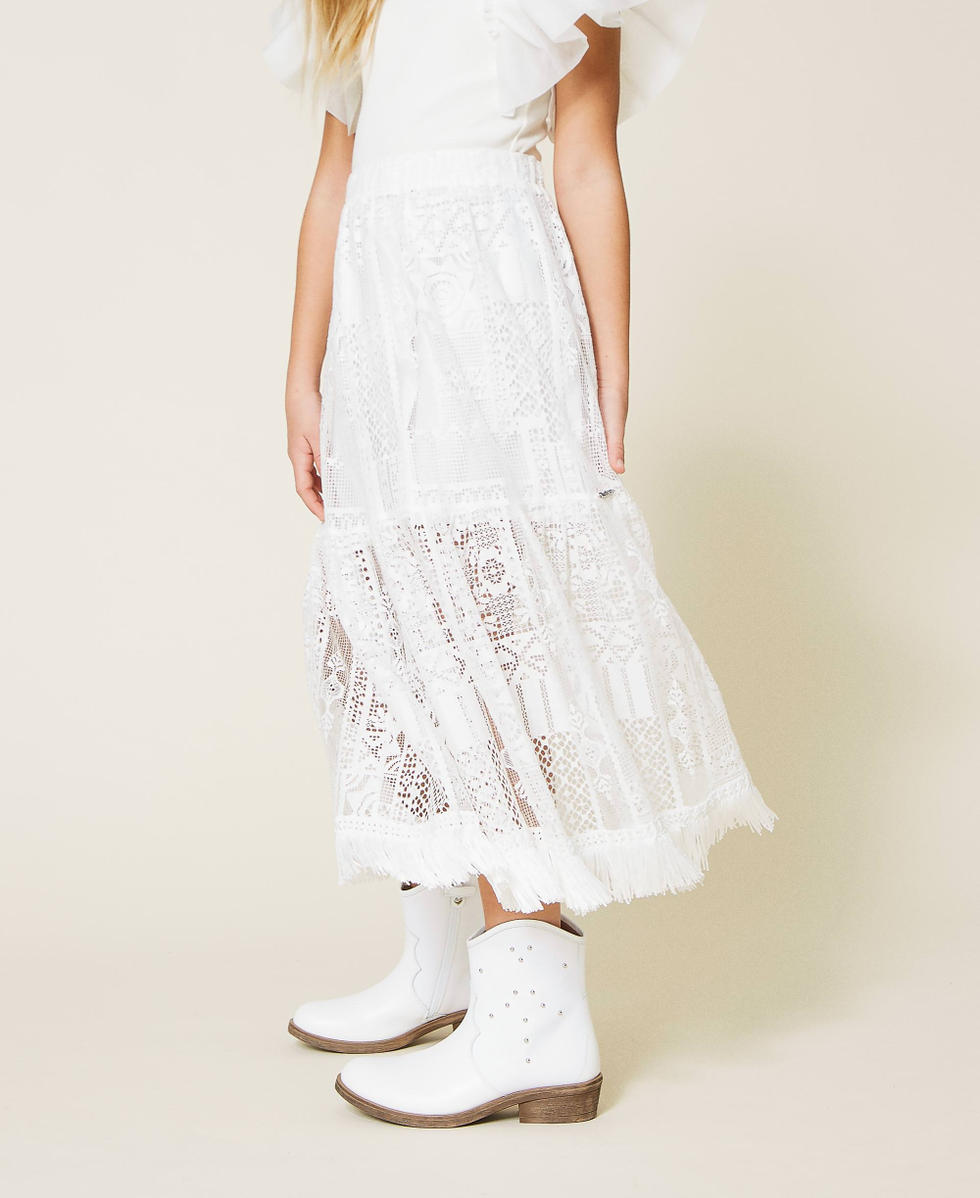 Long lace skirt