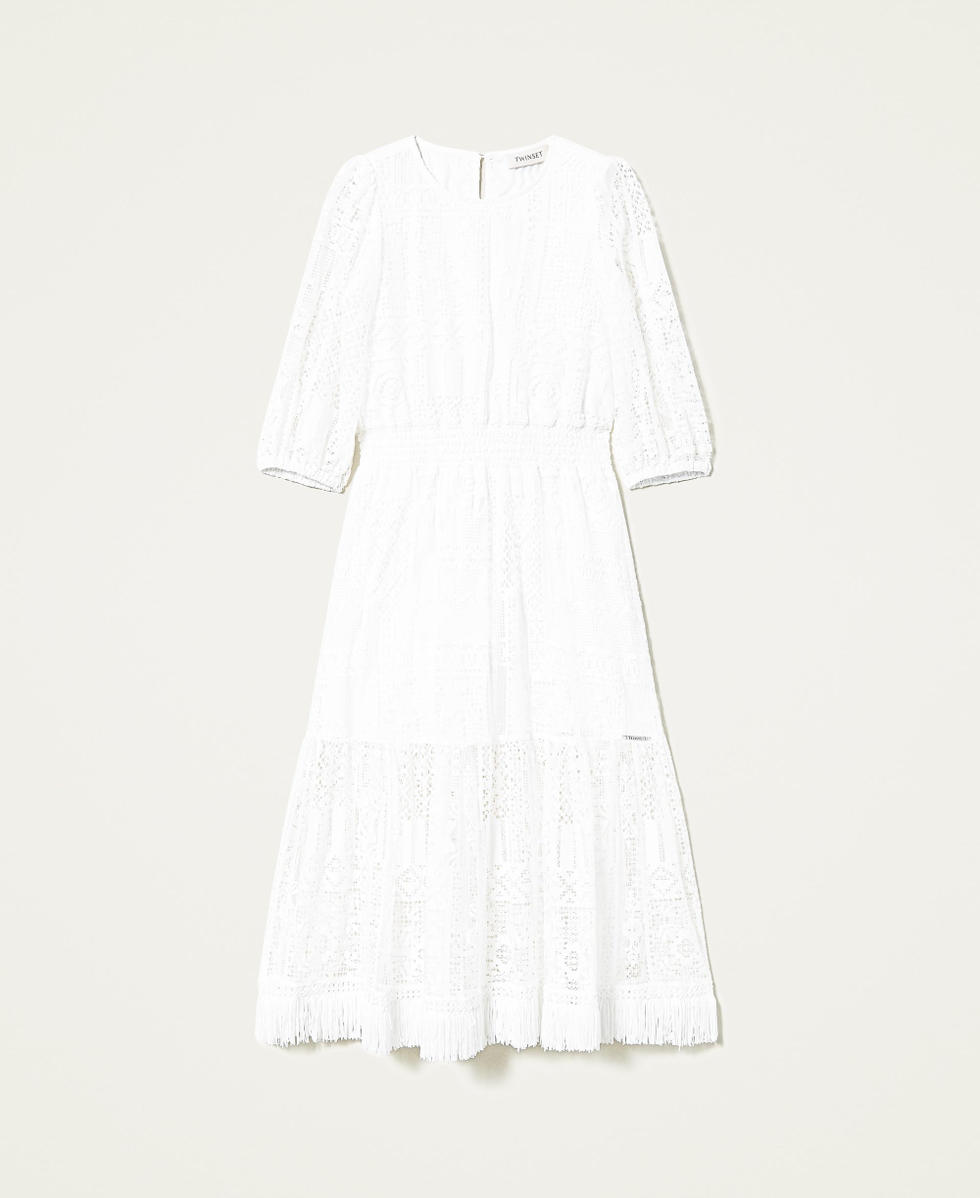 Abito lungo in pizzo