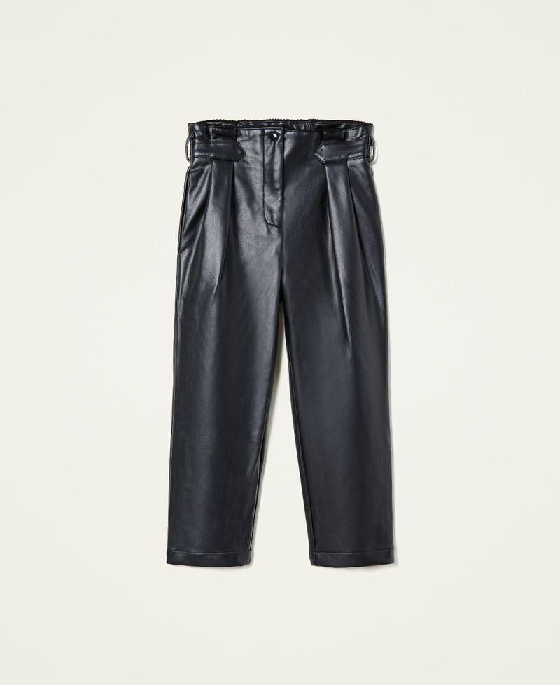 Pantaloni in tessuto spalmato