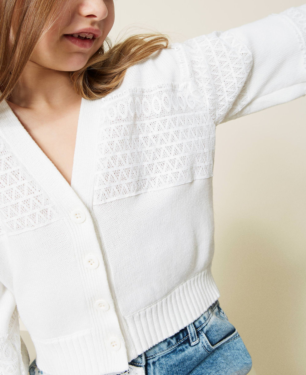 Cardigan mit Spitze