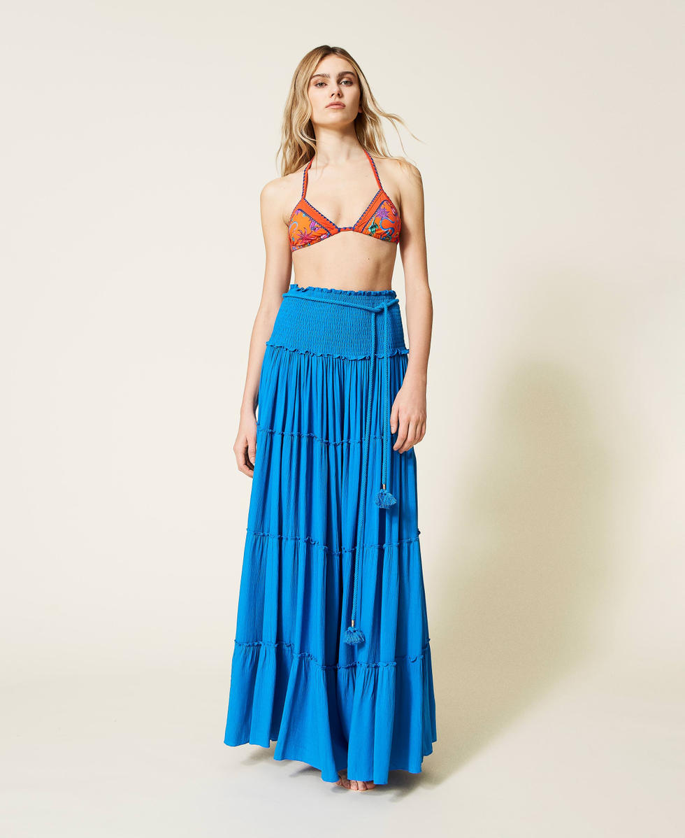 Jupe robe en crepon