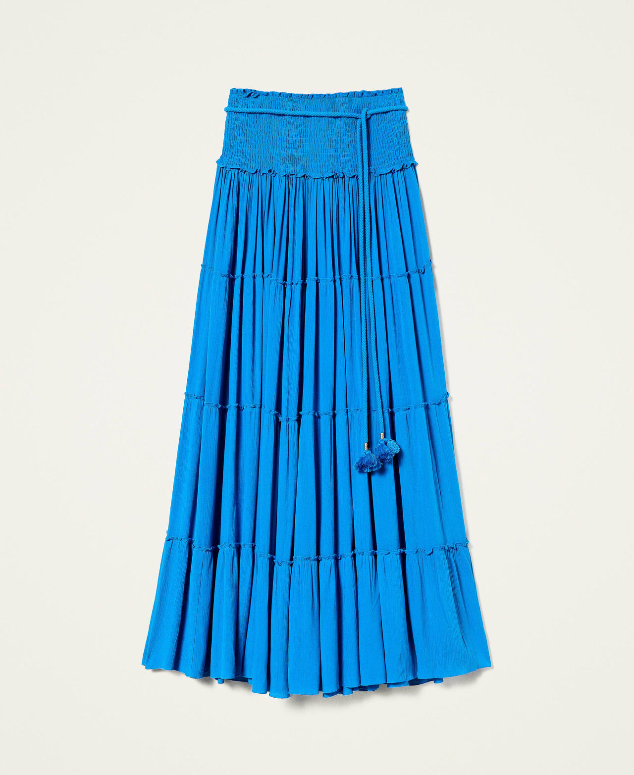 Creponne skirt-dress Cosmic Blue Woman 221LB2DEE-0S