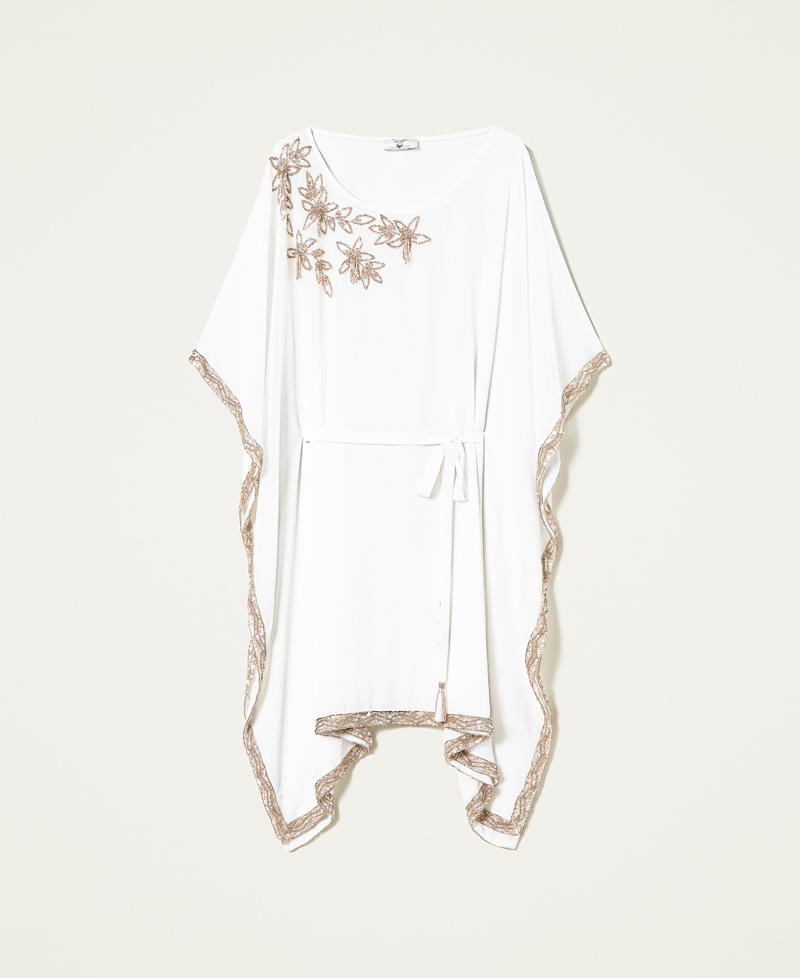 Georgette kaftan with embroidery