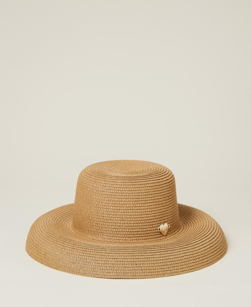 Wide brim straw hat
