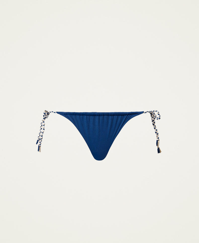 Tanga de bain avec lacets Bleu « Summer Blue » Femme 221LBM388-0S