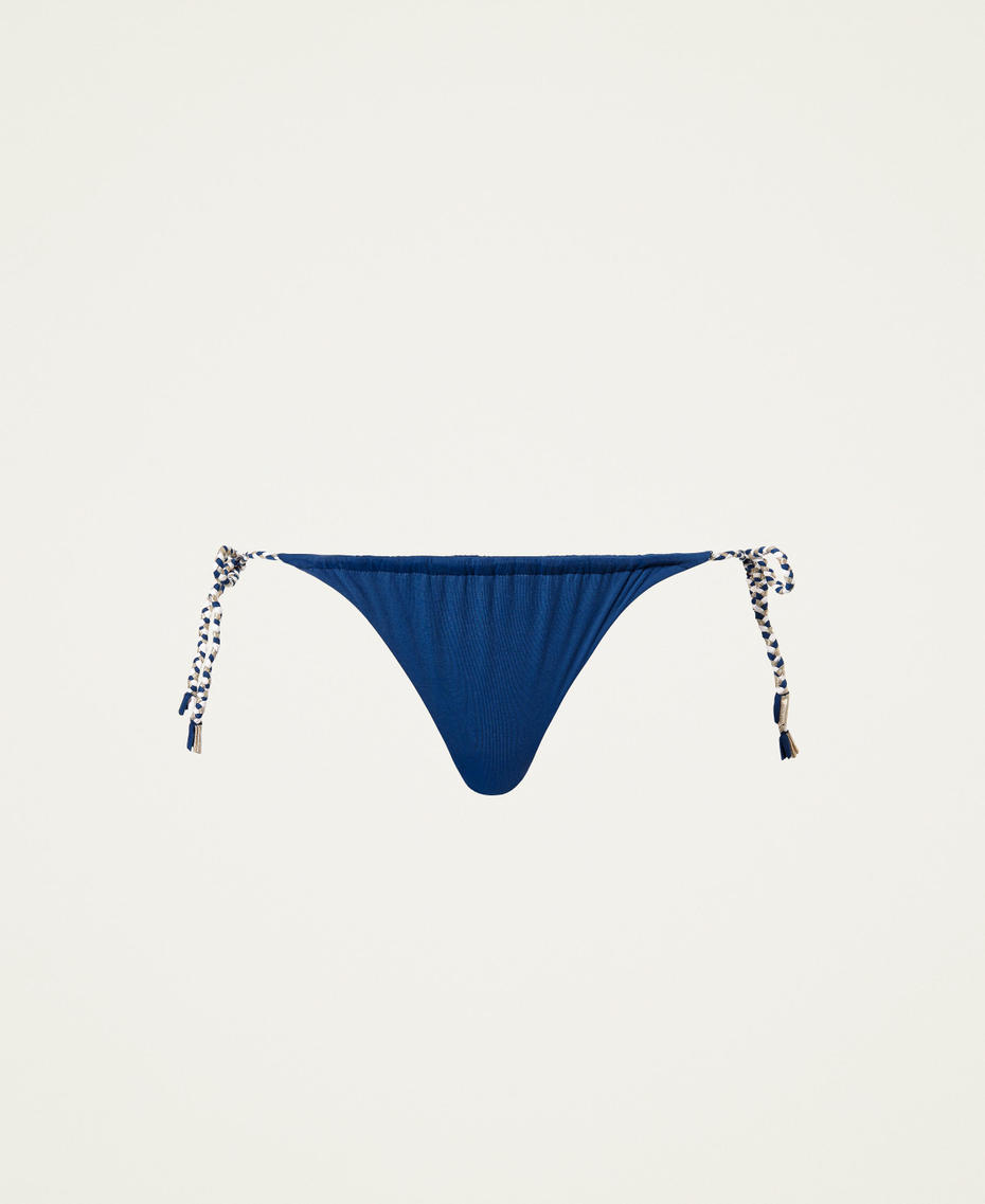 Tanga de bain avec lacets Bleu « Summer Blue » Femme 221LBM388-0S
