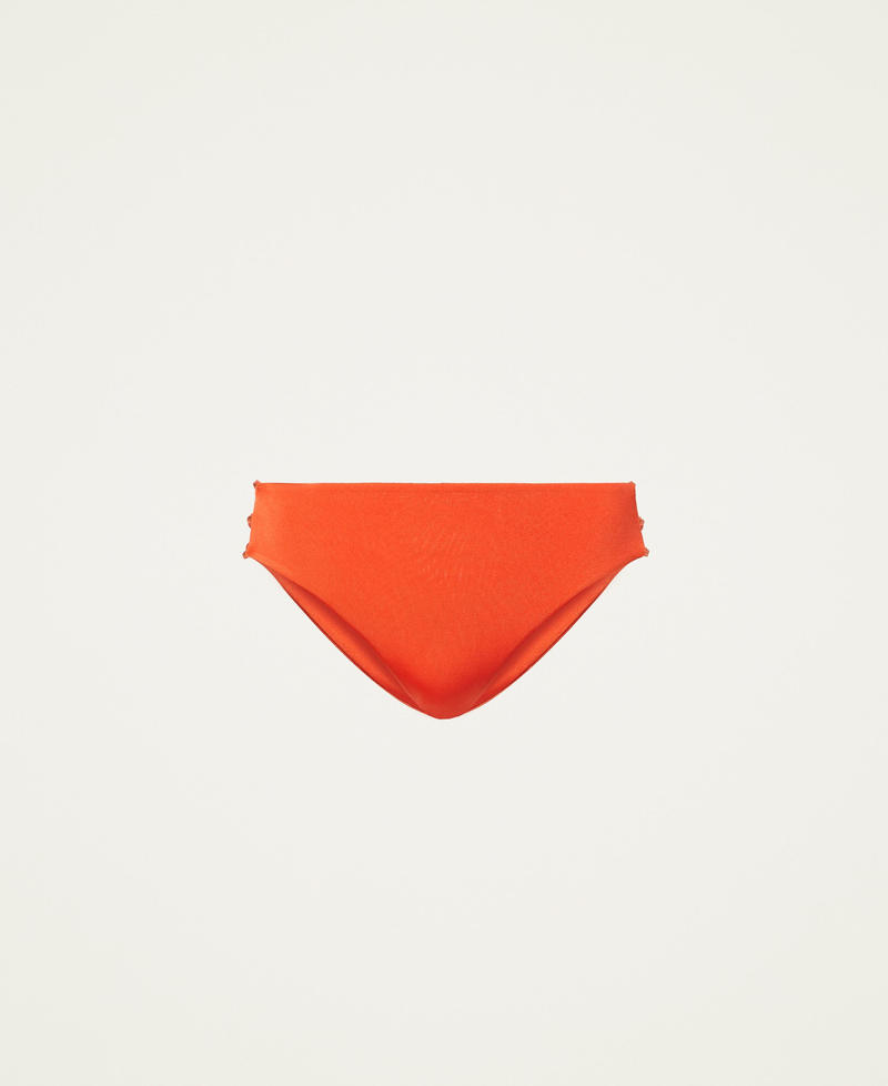 Brazilian bikini bottom with rhinestones "Orange Sun” Orange Woman 221LBMB77-0S