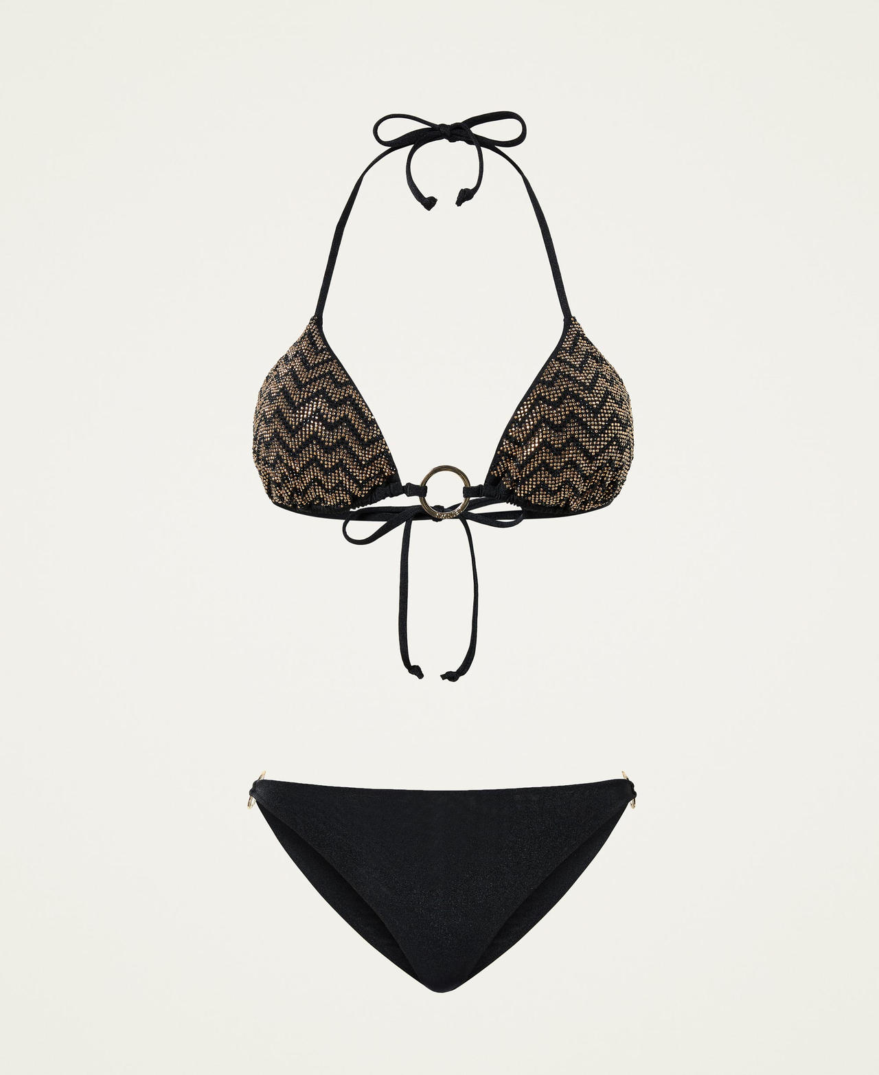 Triangle and thong bikini