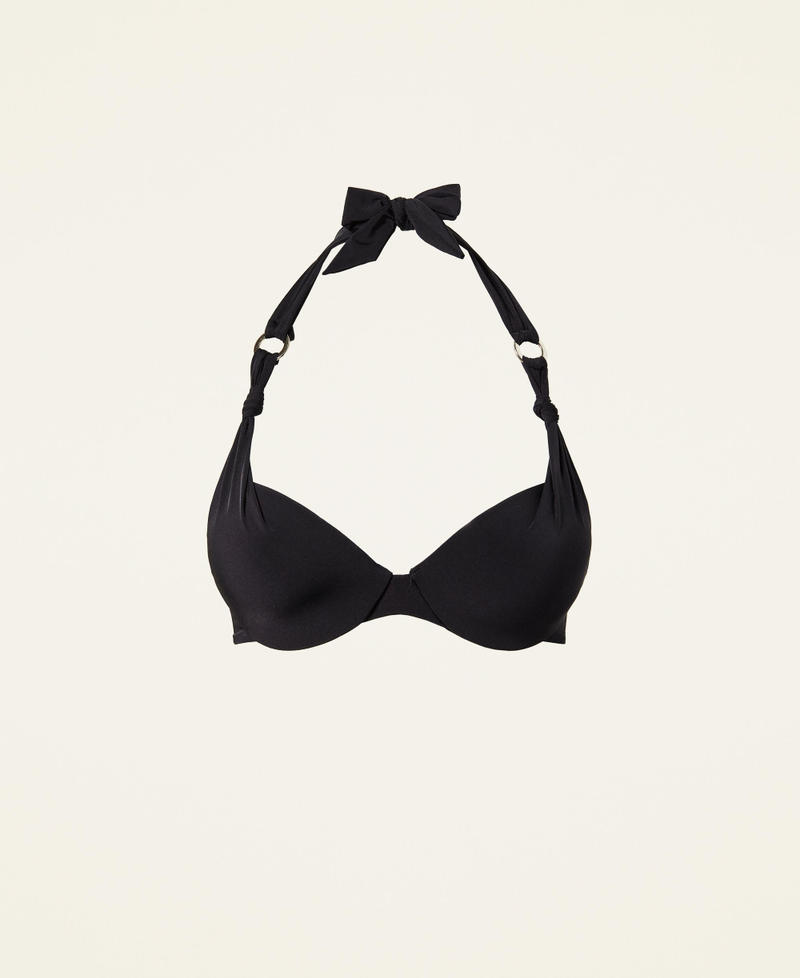 Push-up bikini top with loops