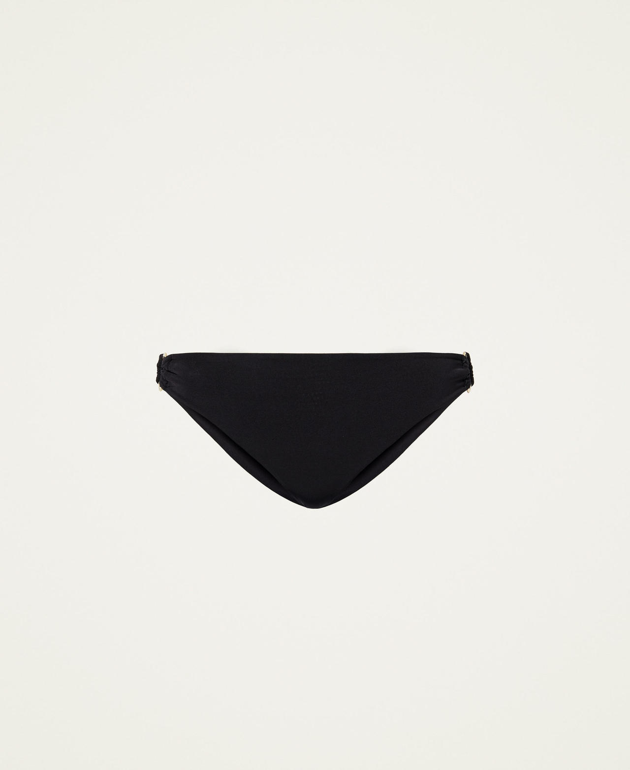 Bikini bottom with loops Black Woman 221LBMF66_00006_0S
