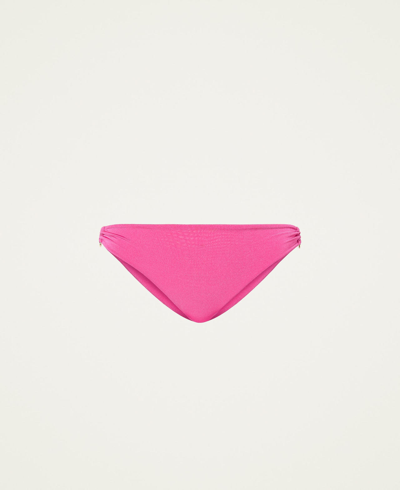 Bikini bottom with loops "Raspberry” Fuchsia Woman 221LBMF66_06713_0S