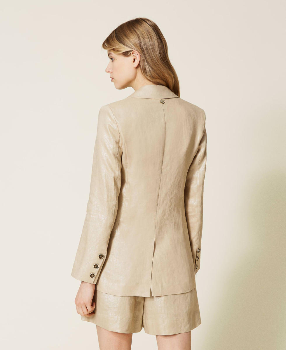 Blazer en lin femme clearance