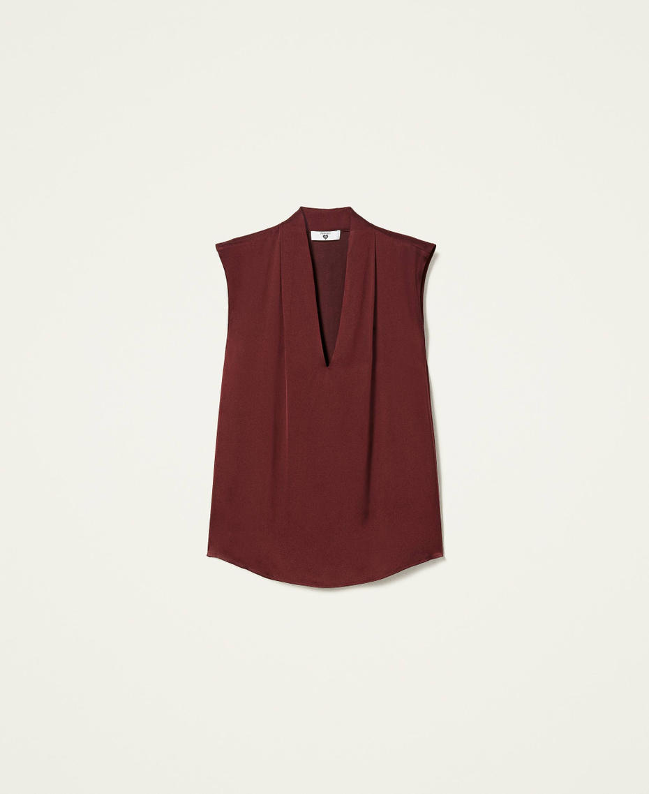 Top con manga casquillo