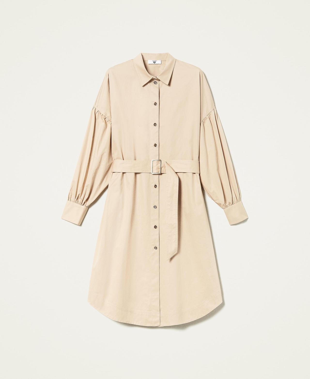 Poplin shirt dress