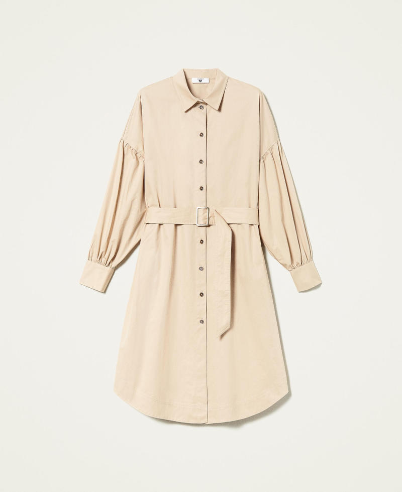 Hemdblusenkleid aus Popeline