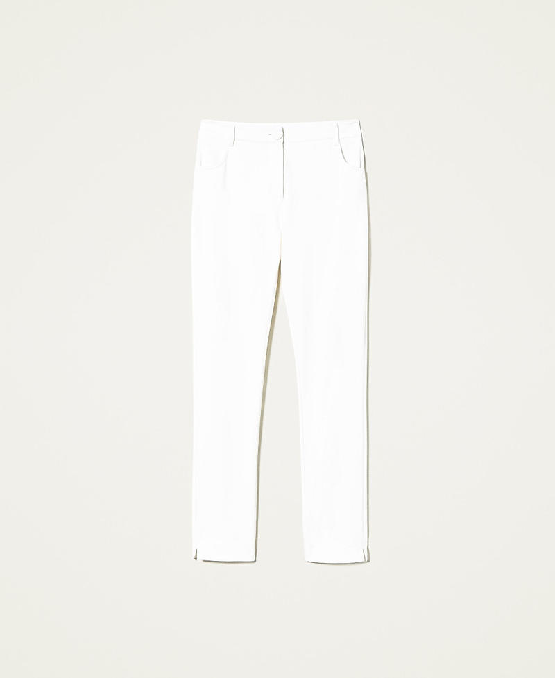 Pantalon skinny avec fentes Blanc Neige Femme 221LL26GG-0S