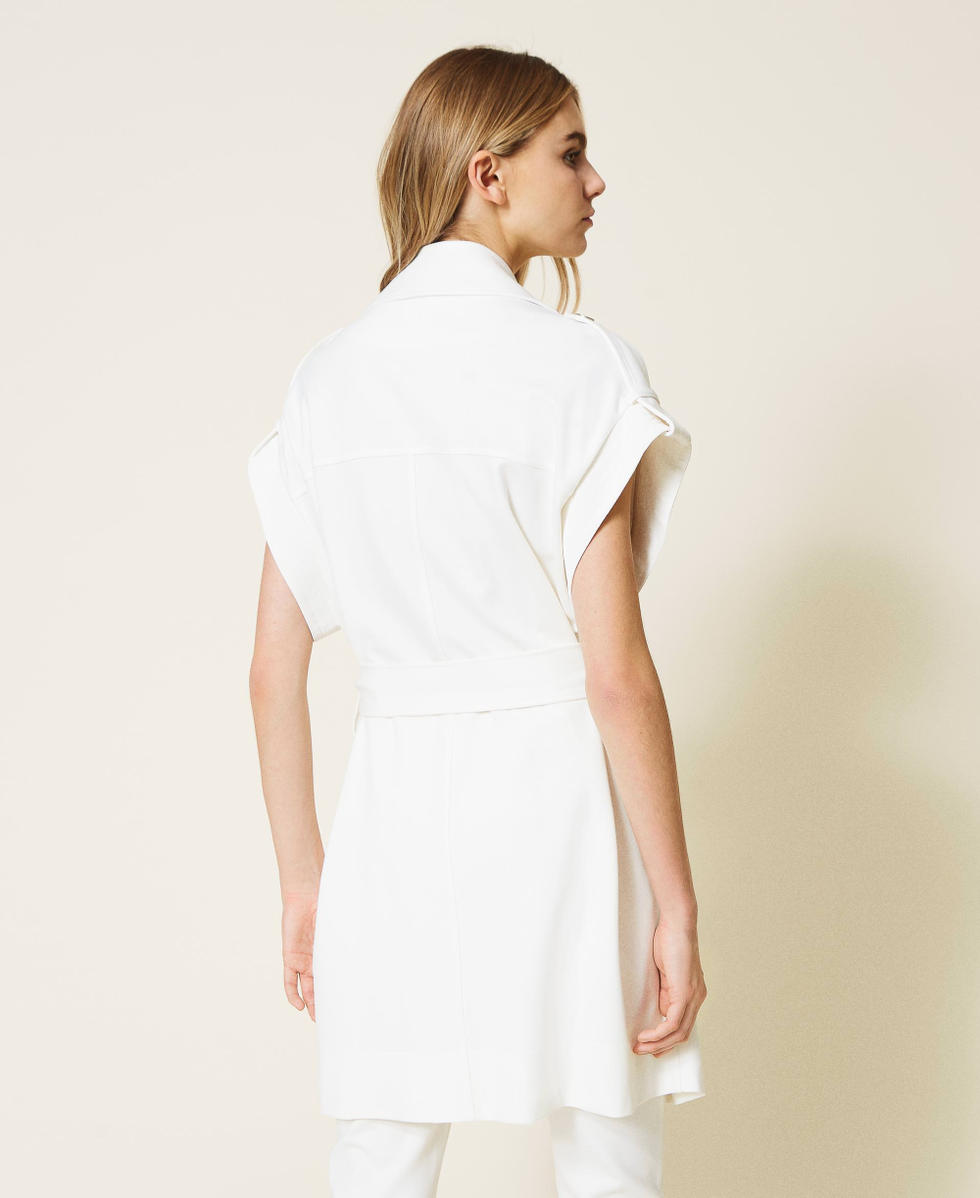 Trench-waistcoat with belt