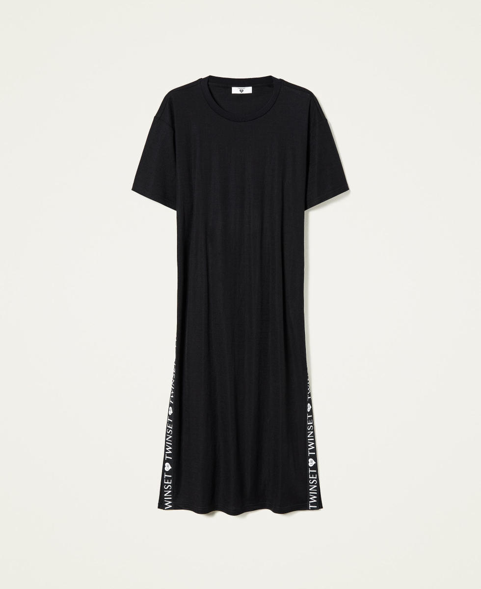 Midikleid mit Logogalons