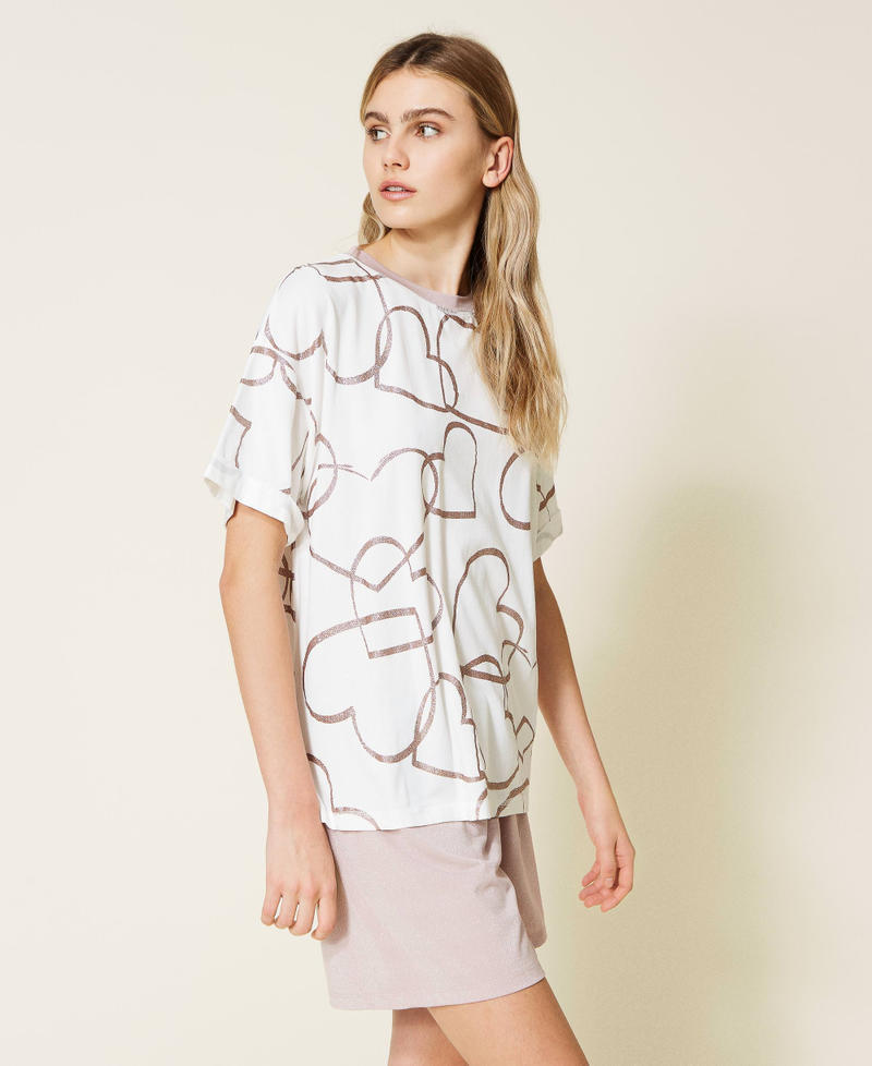 Pigiama con stampa glitter