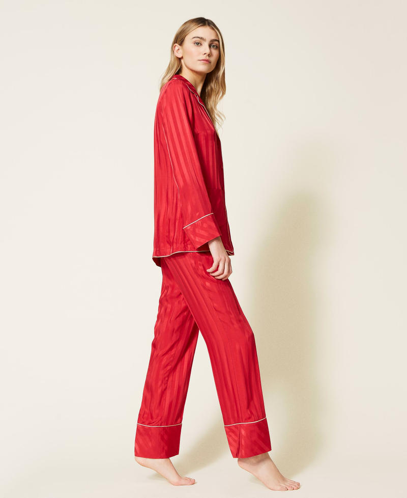 Jacquard satin pyjamas