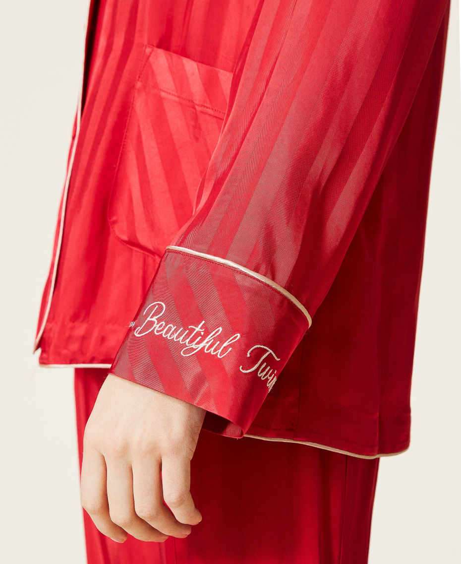 Jacquard satin pyjamas