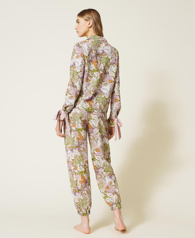 Pantaloni con stampa paisley