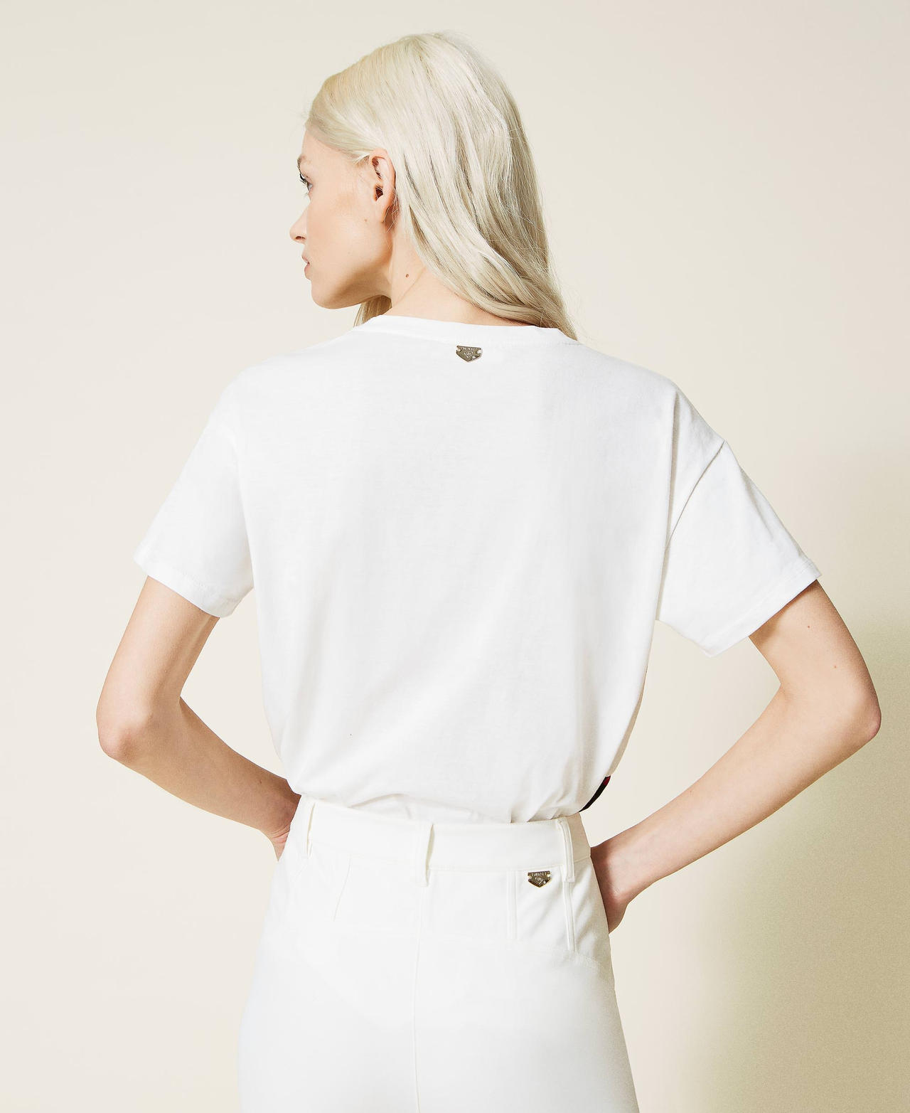 T-shirt con stampa Twin Queen