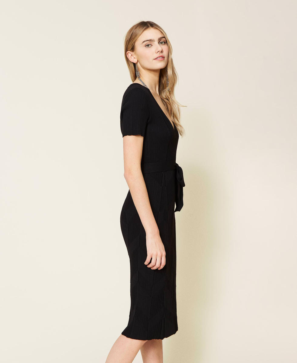 Mid length cheap black dress
