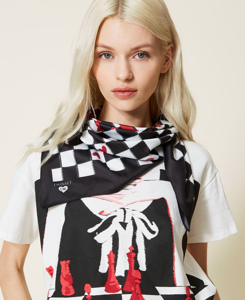 Fular con estampado Twin Queen