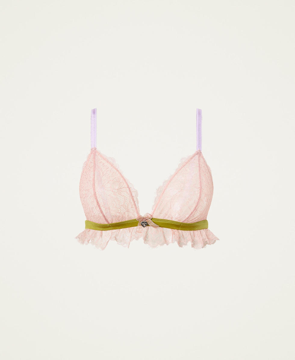 Lace triangle bra