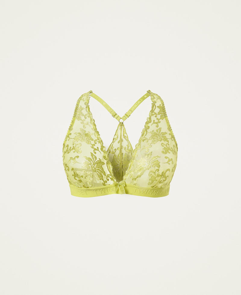 Lace triangle bra "Green Oasis" Woman 221LL6D22-0S