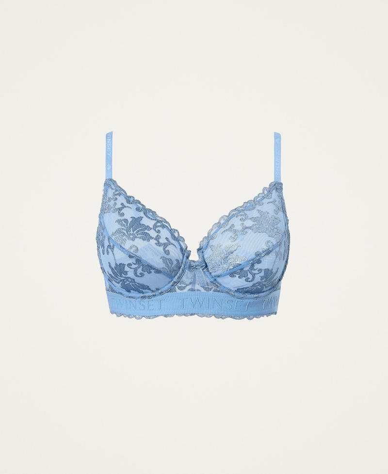Underwired lace bra "Powder Blue" Woman 221LL6D55-0S