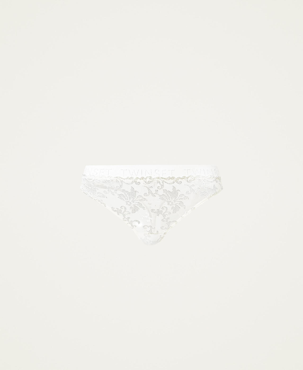 Tulle G-string with embroidery White Snow Woman 221LL6D88-0S