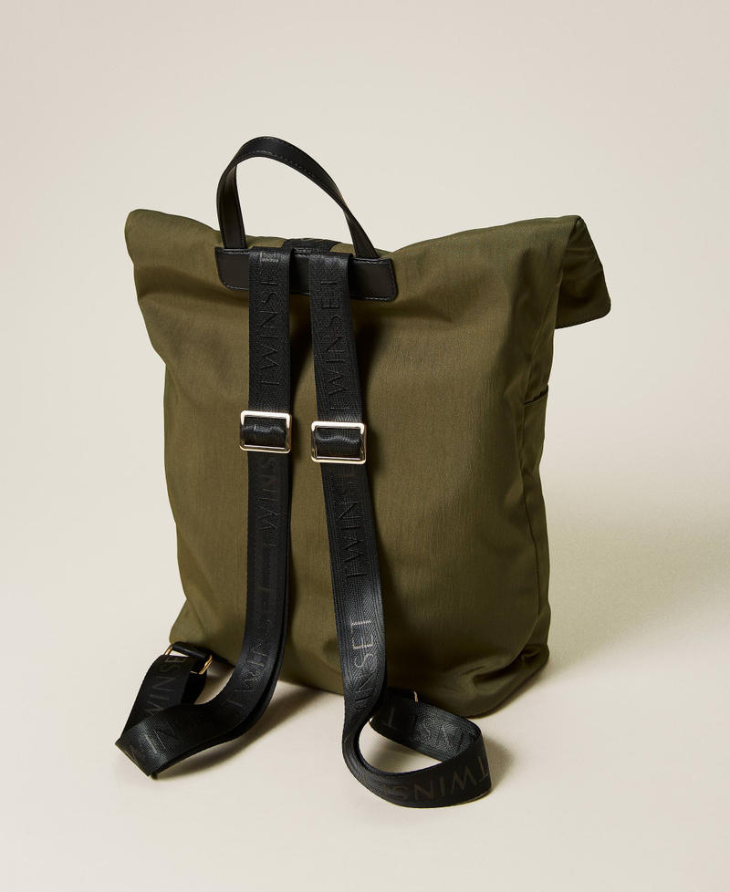 Zaino in tessuto tecnico Verde "Olive" Donna 221LL7Z00_03722_03