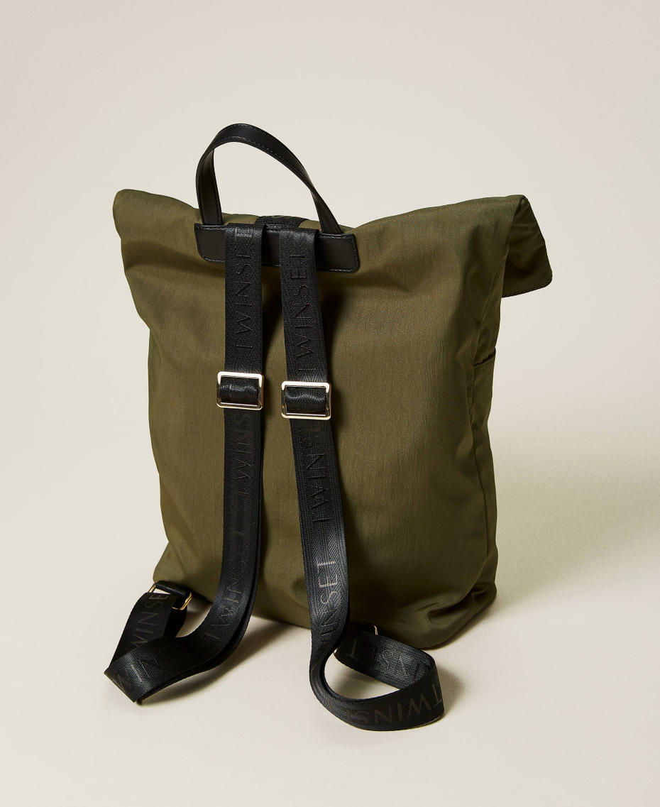 Zaino in tessuto tecnico Verde "Olive" Donna 221LL7Z00_03722_03