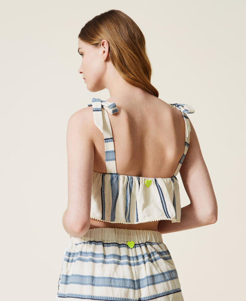 Striped jacquard top