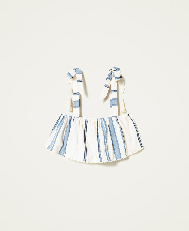 Striped jacquard top