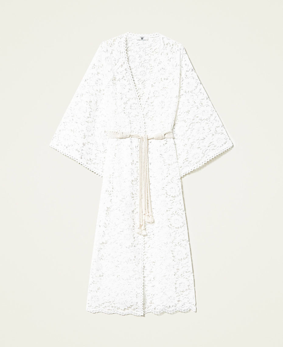 Macram&eacute; lace long kaftan