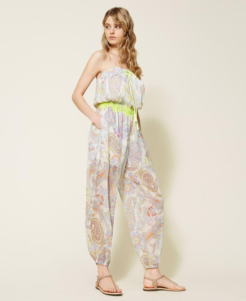 Combinaison imprim&eacute;e avec d&eacute;tails fluo