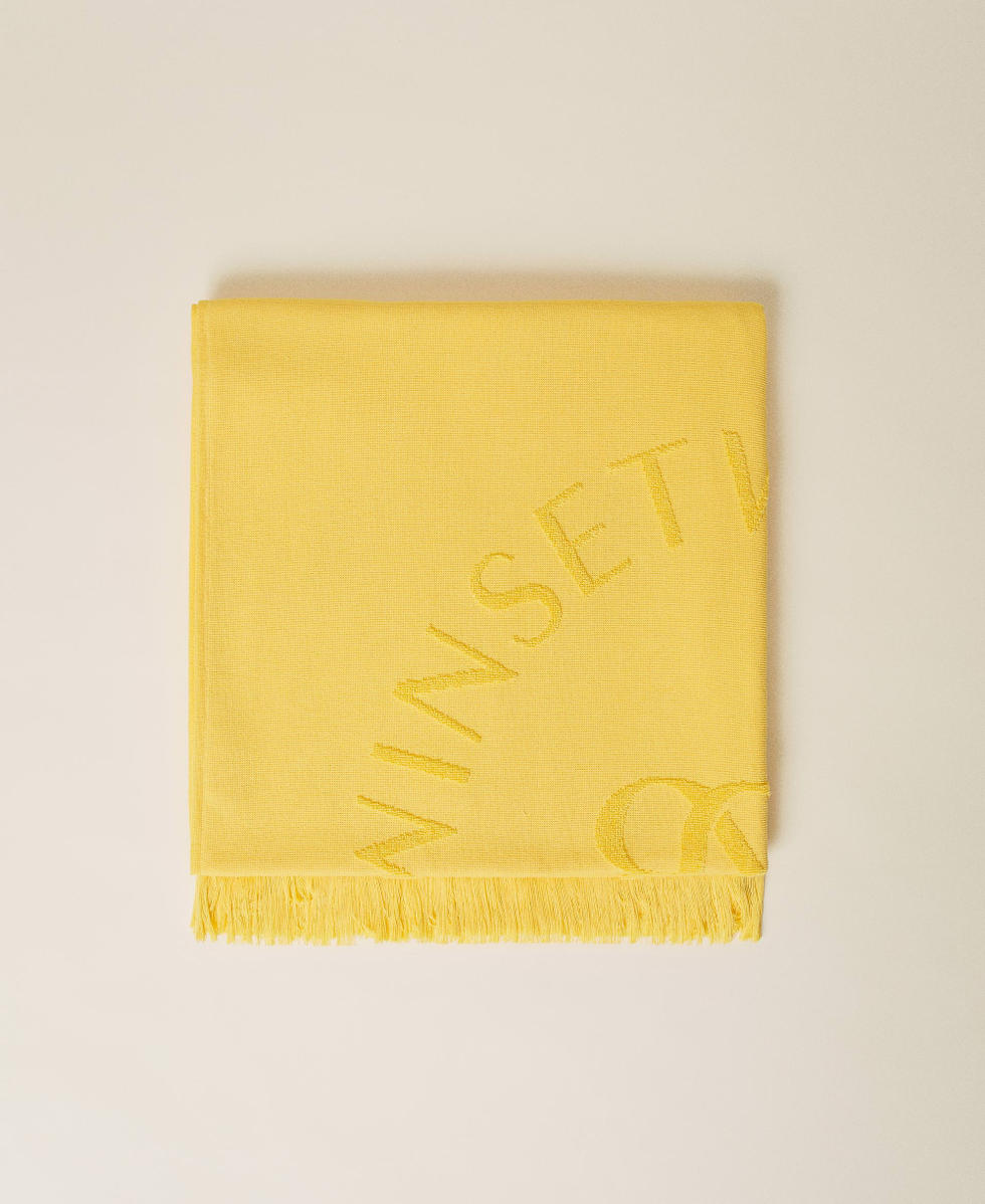 Strandtuch aus Frottee mit Logo