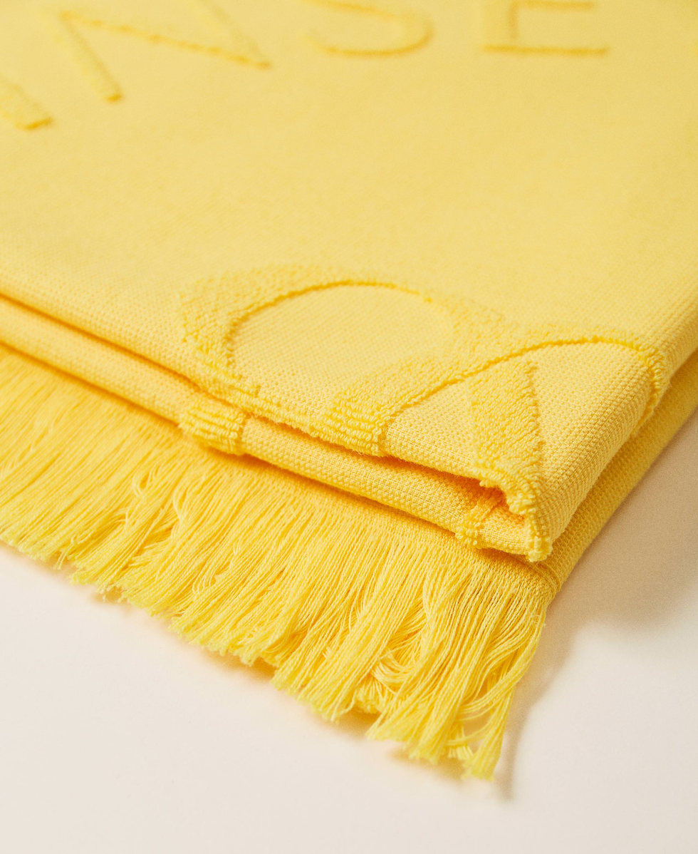 Strandtuch aus Frottee mit Logo